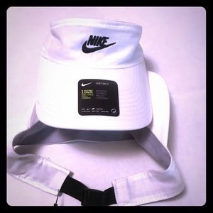 Nike Visor White NWT with Hidden Adjustable Strap